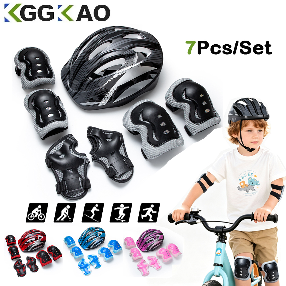 Cycling Protective Gear Kids - Kids Bike Helmet Knee Elbow Wrist