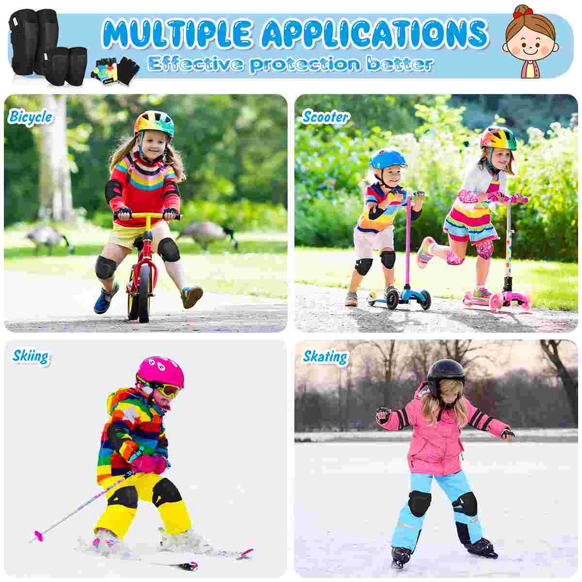 MOVTOTOP Protective Gear Set K – Cycling Protective Gear Kids recenzja i cena