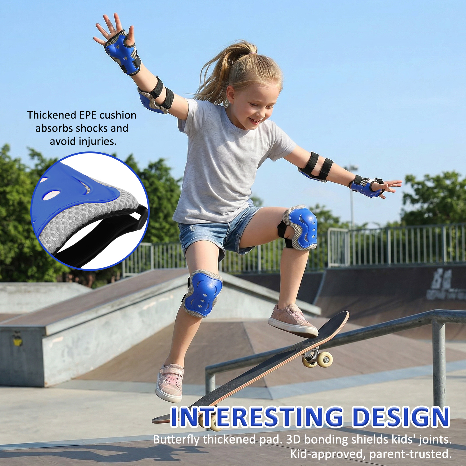 6 in 1 Knee Pads and Elbow Pad – Cycling Protective Gear Kids recenzja i cena