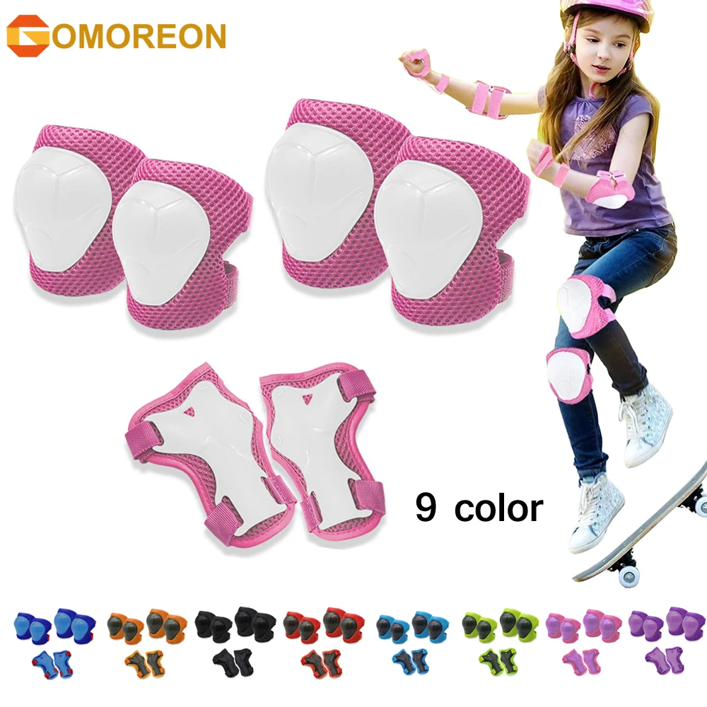 GOMOREON 6Pcs/Set Kids Knee Pa – Cycling Protective Gear Kids recenzja i cena