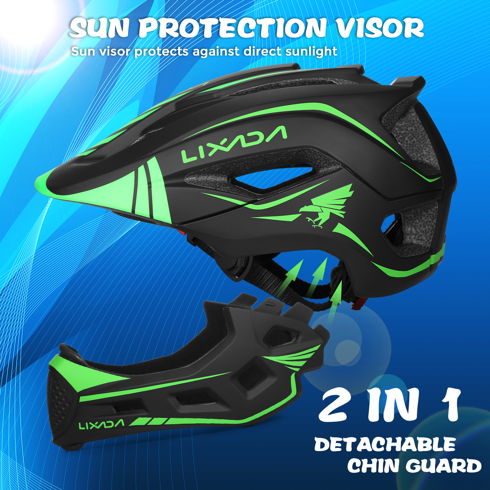 Lixada Kids Detachable Full Fa – Cycling Protective Gear Kids recenzja i cena