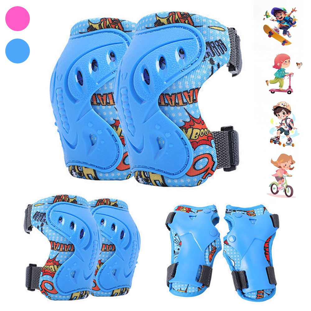 6Pcs Kids 3-12 Years Knee Elbo – Cycling Protective Gear Kids recenzja i cena