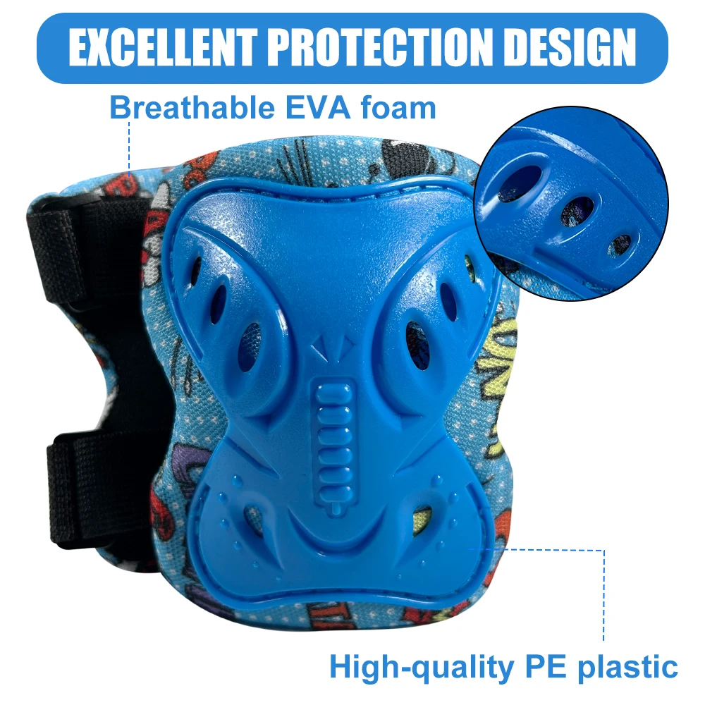 6Pcs Kids 3-12 Years Knee Elbo – Cycling Protective Gear Kids recenzja i cena